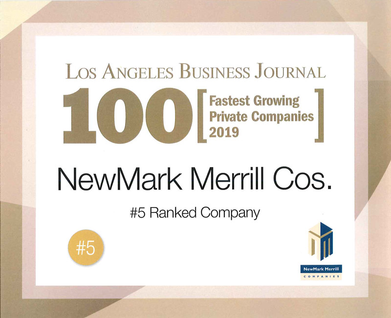 Newmark Merrill No. 5 Fastest Growing Company