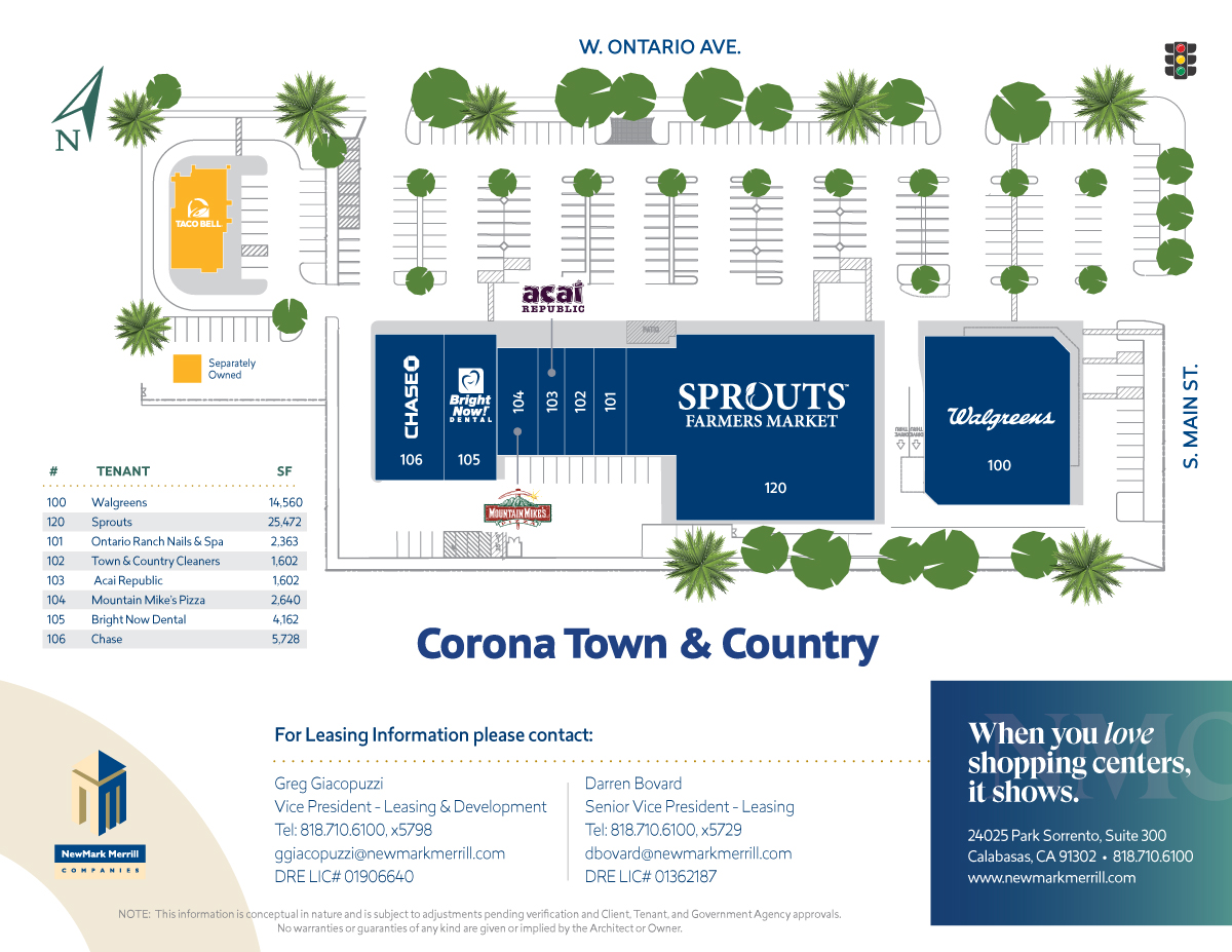Corona Town & Country Site Plan