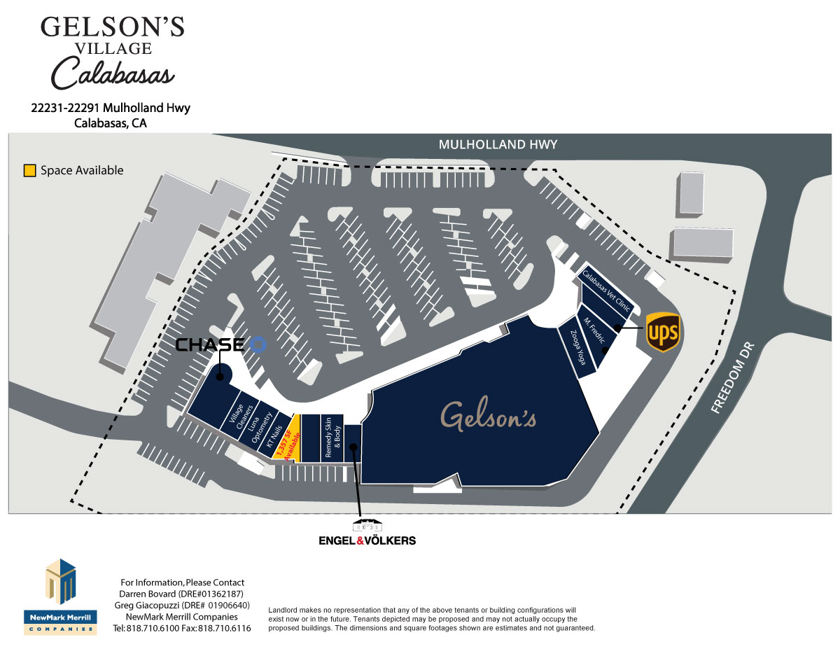 Gelson's Village Calabasas Site Planb