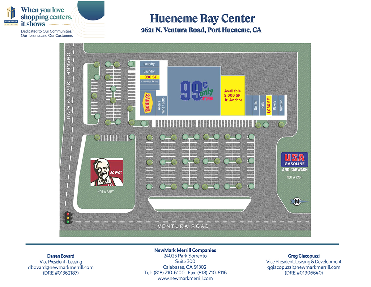 Hueneme Bay Center Site Plan