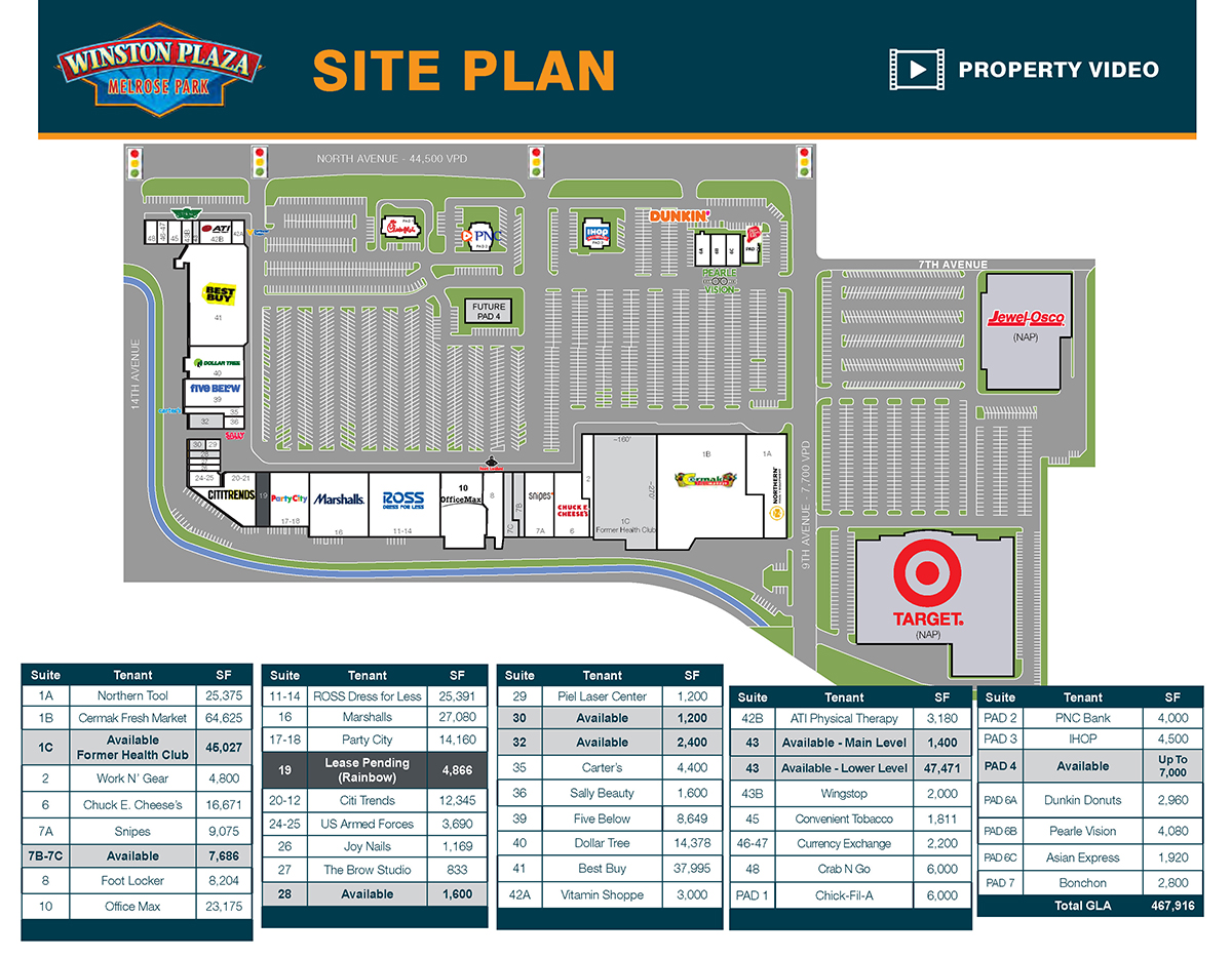 Winston Plaza Site Plan