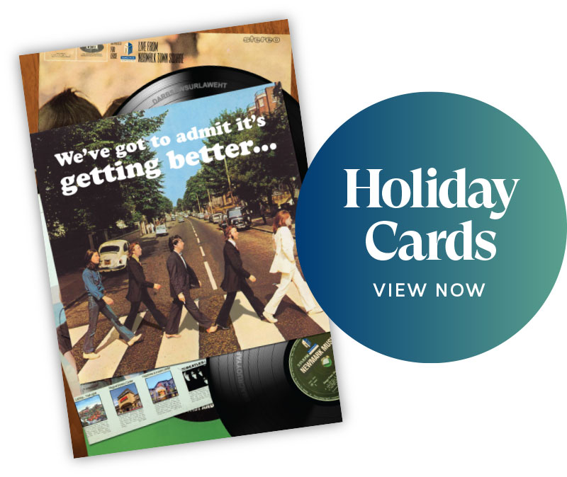 Holiday Cards View Now graphic