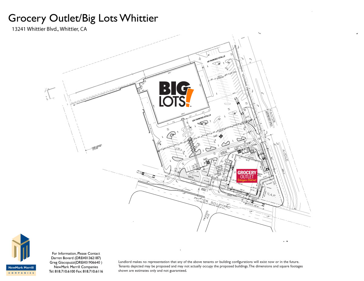 Grocery Outlet/Big Lots Whittier Site Plan