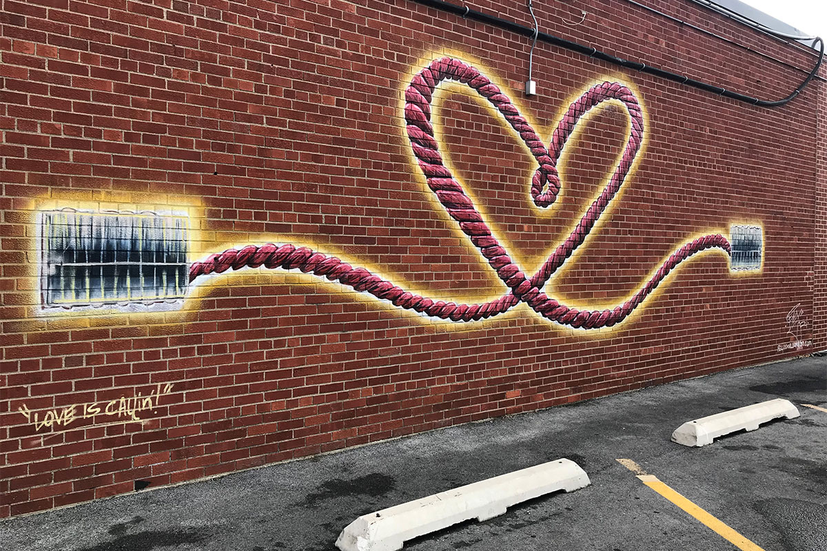 Love is Calling mural