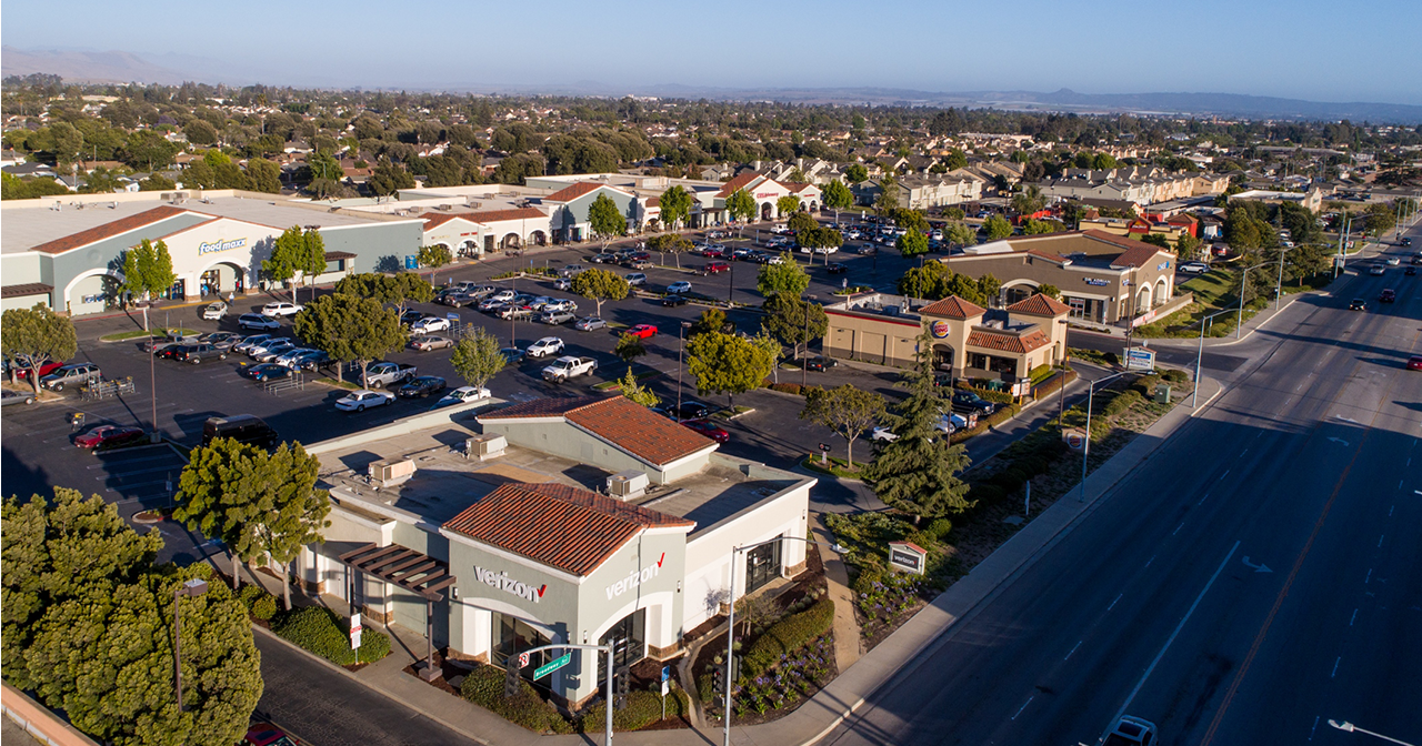 shopping center aerial