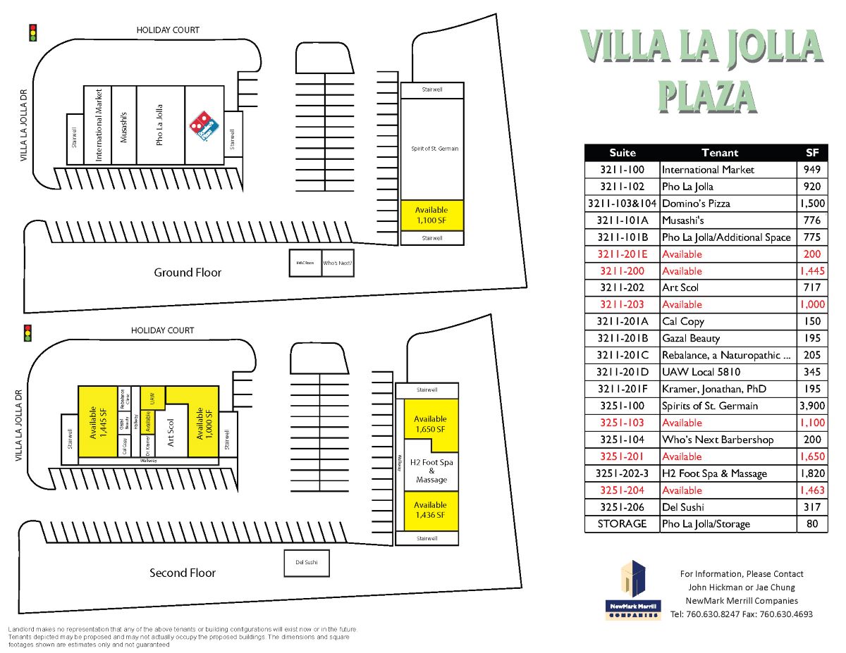 Villa La Jolla Site Plan